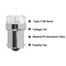 4X White 1156 BA15S 9SMD LED Backup Reverse Turn Signal Light Bulbs 1141 10