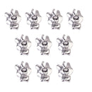 10Pcs Crystal Rhinestone Leaves Charms Pendants for DIY Jewelry Making