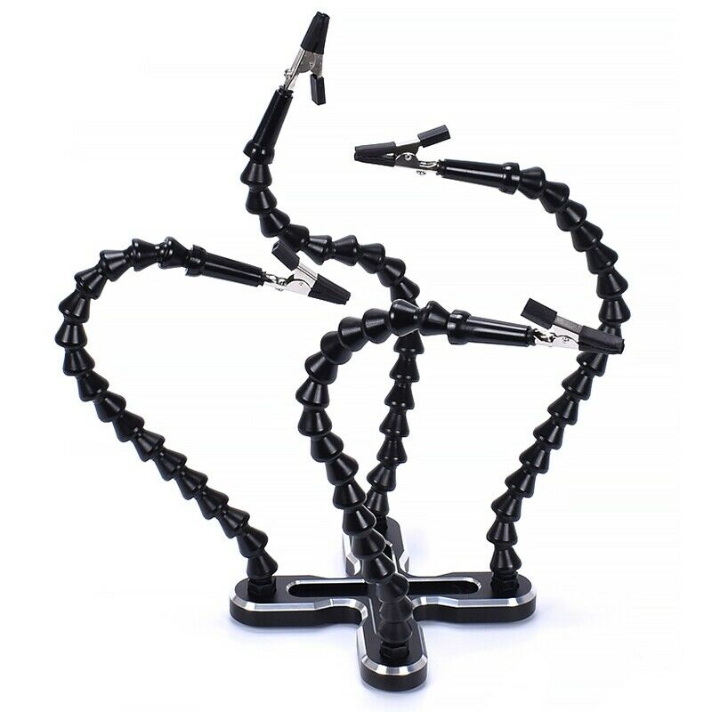 Soldering Station With 4Pc Flexible Arms Soldering Iron Holder Third Helpin Q7B3