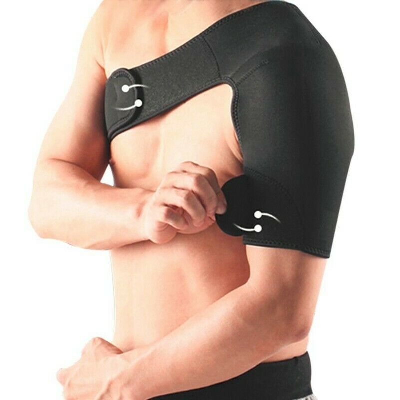 Shoulder Support Brace Back Guard Strap Wrap Belt Band Pads Single Shoulder N8X2
