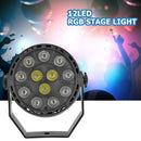 12LED RGB Stage Light KTV Bar Club DJ Disco Par Lamp w/Remote Control (EU)