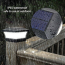Solar Fence Light Landscape Lamp Garden Post Cap Lamp 28LEDs Waterproof Out N9M4