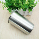Stainless Steel Beer Mug Single Layer Drink Milk Jug Cup 500ml 12.4*8.8*6cm New