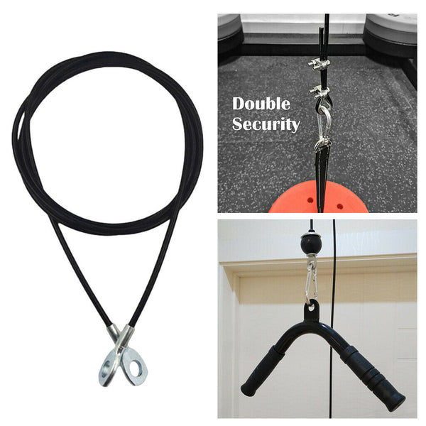 2x Fitness DIY Pulley Cable Biceps Triceps Training Home Gym Sports Accs