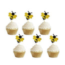36X Funny Cute Decor Cake Topper Bee Cake Decoration for Kids Birthday Party New