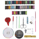 129Thread Threader Needle Tape Travel Sewing Kit Storage Bag Scissor Thimble S_