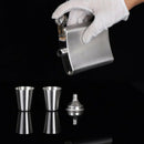 Stainless Steel Flat Jugs Russian Spirits Pots Outdoor Portable Bottle Hous