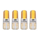 4x T10 194 168 W5W COB 8-SMD SILICA Super Bright LED light Bulb Yellow 12V 6500K