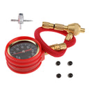 Durable Mechanical Pointer Tire Pressure Gauge Tyre Deflator Kit w/ 4 Valve Cap