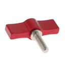M5 Rotating Knob Handle Thumb Lever Screw T-shaped 17mm for Rod Clamp Red