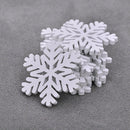 20* Christmas Snowflakes Wooden Pendants Xmas Tree Ornaments Hanging Decor Cute