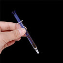 1mL Blue Glass Syringes Sampler Injector Lab Glassware Tool Gift SEAU