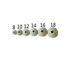 100x RounWood Spacer Bead Natural Unpainted Unfinished Wooden Beads Ball 10mm