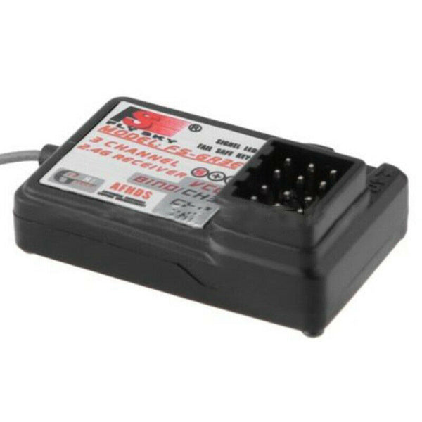 FS-GR3E 3CH 2.4GHz Receiver GT2 GT3 GT3B GT3C GR3C RC Car Boat Black