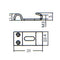 6 Pieces Zinc Alloy Saddles String Set Replacement For Electric Guitar Bridge -