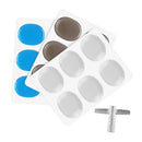 3 Sets Drumming Practice Pads Silencer w/ T Shape Wrench for Drum Set