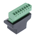 Ethernet RJ45 Female Jack to 8 Pin Screw Terminal Connector Adapter Converter