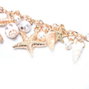 Fashion Star Starfish Conch Shell Bracelet Bangle Charm Women Jewelry GiftJCA Gw