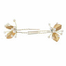 4PC Wedding Bridal Flower Rhinestone Crystal Hair Bridesmaid Clips