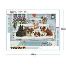 5D DIY Full Drill Diamond Painting Dogs Cat Cross Stitch Embroidery Mosaic