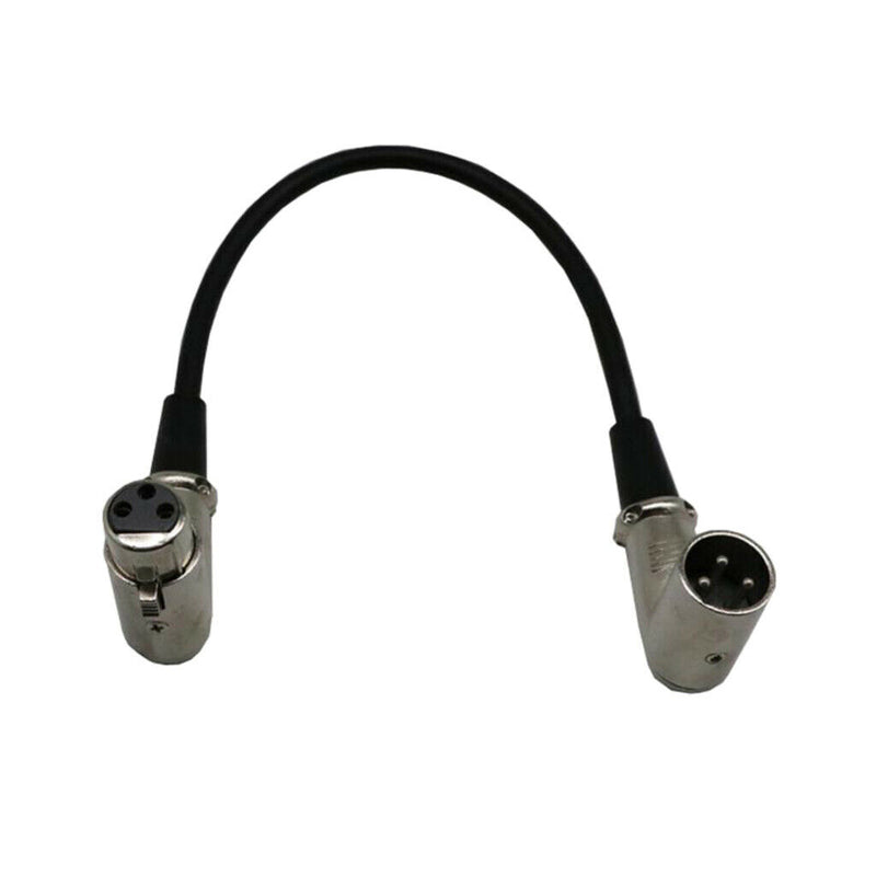 Custom Right Angle 90degree XLR Male To Female Microphone Audio Cable Patch