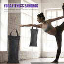 2pcs Yoga Fitness Empty Sandbag Dance Training Weighted Sand Bag (Black)