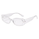 2pcs Women Mens Square Sunglasses Eyewear UV400 Beach Street Fancy Shades