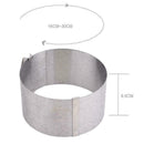 6"-12" Adjustable-Stainless Steel Mousse Cake Ring Mold Layer X7T6 Baking P8J2