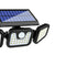Solar Lights Outdoor LED Solar Motion Sensor Lights 3Head IP65 Waterproof