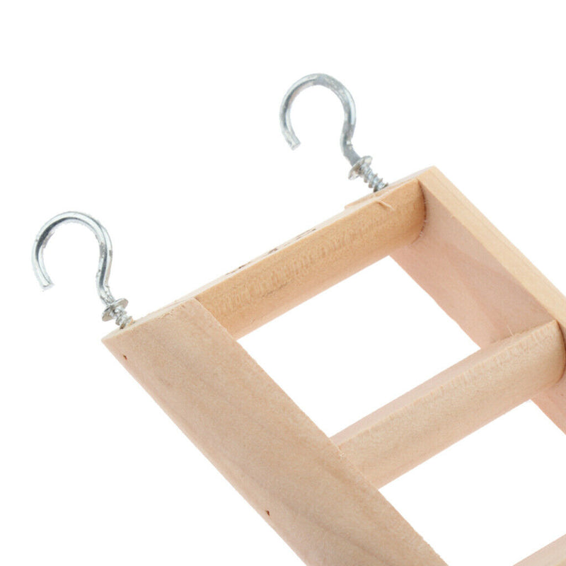 Natural Wooden Mouse Hamster Ladder Crawling Bridge Pet Bird Toys