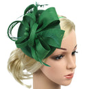 2x Lady Feather Fascinator Cocktail Hat Wedding Derby Pillbox Hats Headbands