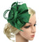2x Lady Feather Fascinator Cocktail Hat Wedding Derby Pillbox Hats Headbands