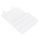 24 Grids Clear Plastic Adjustable Jewelry Storage Container DIY Crafts Organizer