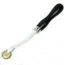 Black Handle DIY Tool Pricking Wheel Leather Sewing needle Spacing Paper Cr Q2N5