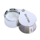 Portable Folding 30X21 Jewelers Magnifier Jewelry Store Magnifying Glass