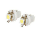 10pcs White B8.5D 5050 Led 1 SMD T5 LED Lamp Car Dashboard instrument Light Bulb