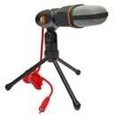 Microphone With Mini Stand Tripod Audio Recording For Computer PC Phone Desk Cy