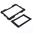 2pcs Set Baby Photo Frame Infant Photography Background Accessories (Black)