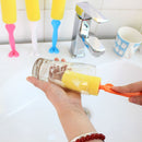 New Sponge Brush Bottle Cup Glass Washing Cleaning Kitchen Cleaner Tool ME