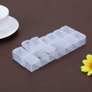 14 Slots Adjustable Plastic Jewelry Storage Box Case Craft Organizer Bead H A