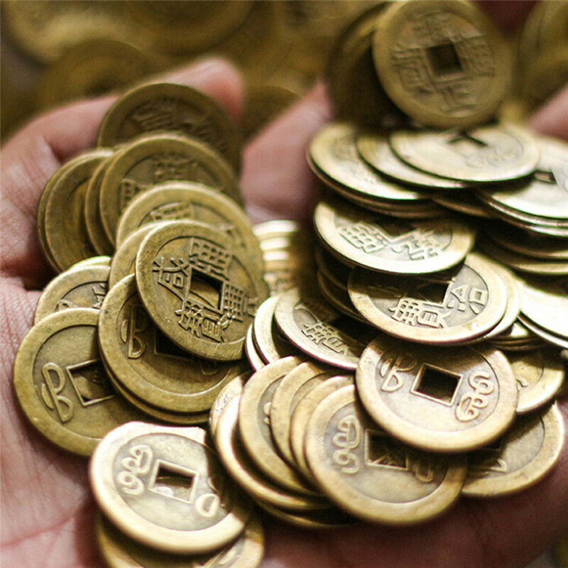 Auspicious Lucky Chinese Feng Shui Emperor Coin Good Luck Prosperous Protection&
