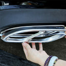 2*Car Exhaust Pipe Tail Cover Trim For Mercedes Benz ABCE Class CLA GLC GLS Bj