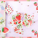 1 box strawberry Paper Stickers Diary Decor Diy Scrapbooking StationerySticke Gw