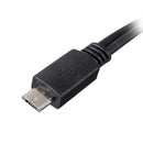 Micro USB Splitter Cable, Micro USB Male to USB-A Male and USB-A Female Adapter
