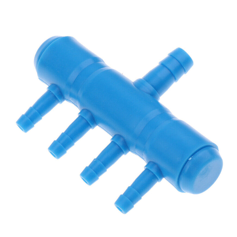 5Piece Aquarium Fish Tank Pond Pump Manifold Air Divider Valve 1 to 4 Outlet