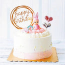 Cake Wedding Happy Birthday Cake Topper Card Acrylic Cake Party Decoration P3M9