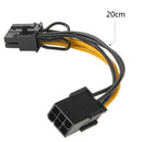 1X(Pcie Adapter Cable,2-Pack 6-Pin To 8-Pin Pcie Express Power Adapter Cabl