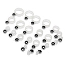 22Pcs 22 Sizes Ceramic Fishing Rod Guides/Eyes Line Repair Tip Tops Rings