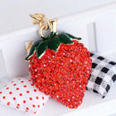 Car Pendant Sweet Creative handBag Fruit Keychain Strawberry Key Chain Ring OUZ