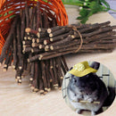 50g Natural Wood Chew Sticks Twigs Pets Rabbit Hamster Guinea Pig Toys B0X1